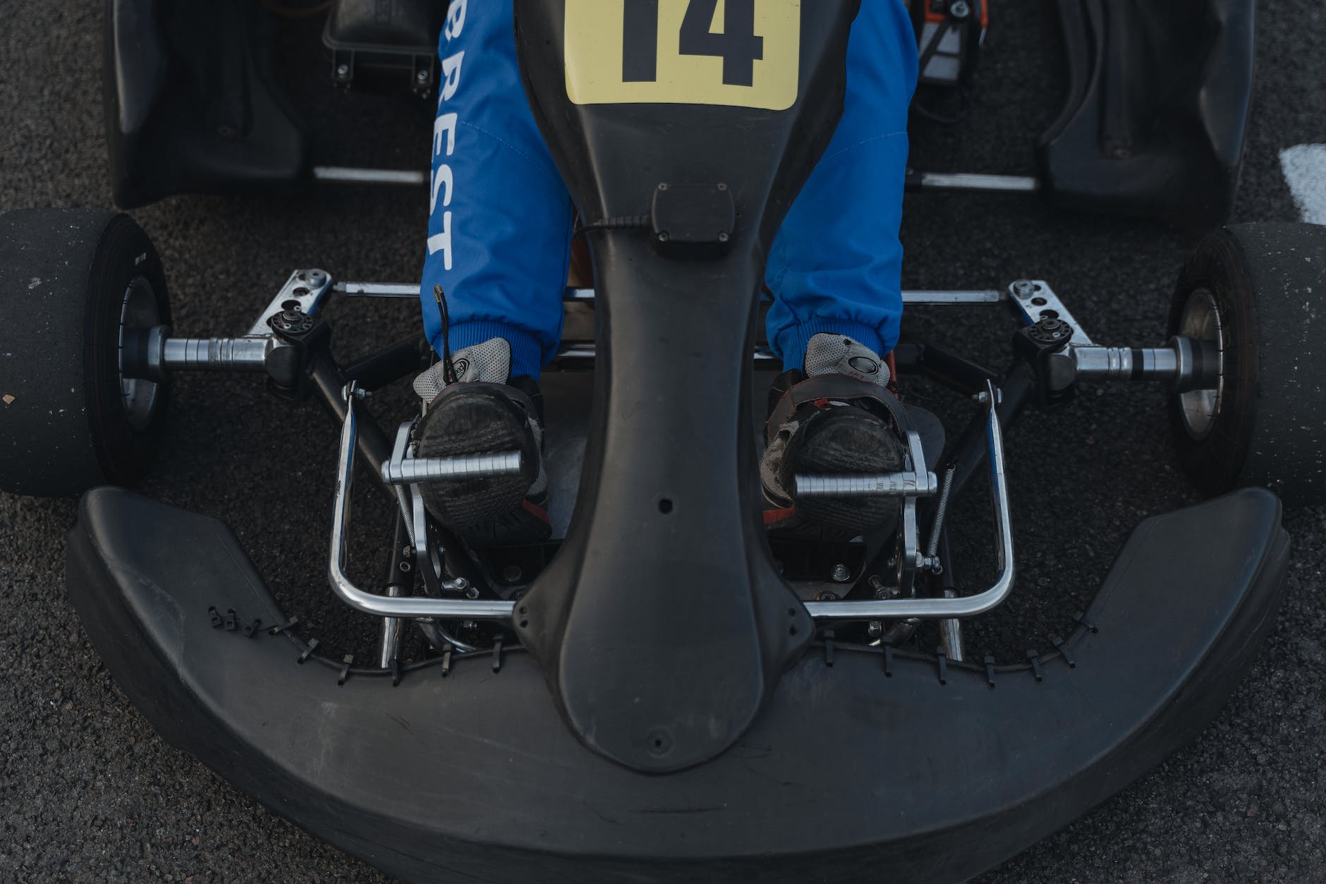 pedals of a go kart